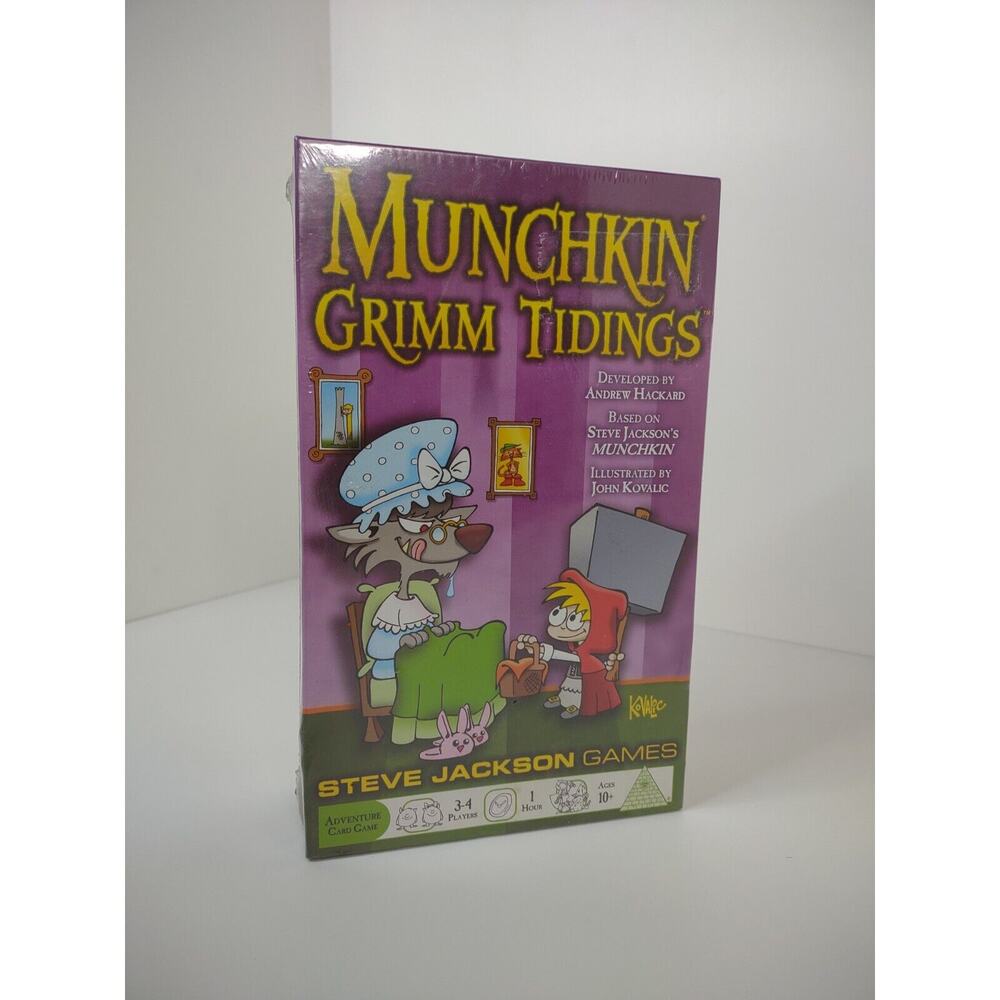 NEW Munchkin Grimm Tidings Steve Jackson Games Card Game 3-4 Players Ages 10+